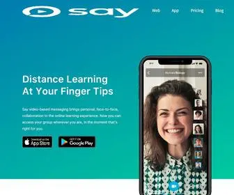 Say.co(EdConnect Home Page) Screenshot