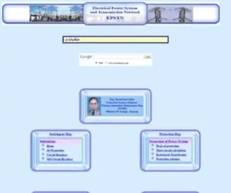 Sayedsaad.com(Electrical Power Systems and Transmission Network Website) Screenshot