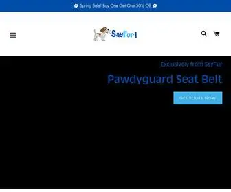 Sayfur.co(Dog Seat Belt and Safety Equipment) Screenshot