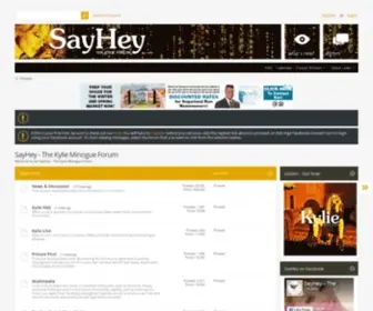 Sayhey.co.uk(The Kylie Minogue Forum) Screenshot