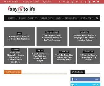 Sayhitolife.com(Say Hi To Life) Screenshot