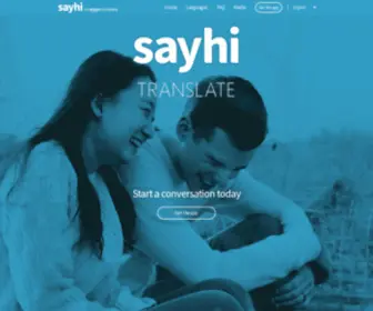 Sayhitranslate.com(SayHi Translate) Screenshot