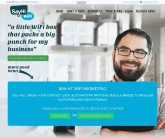 Sayhiwifi.ie(A little WiFi box) Screenshot