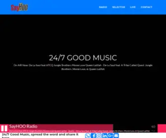 Sayhoo.com(SayHOO Radio 24/7 Good Music) Screenshot