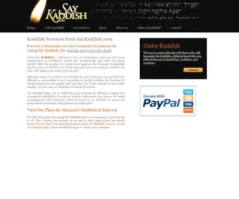 Saykaddish.com(Kaddish Service) Screenshot