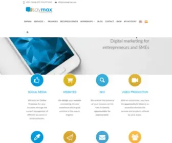 Saymaxgroup.com(Social Media Marketing Services) Screenshot