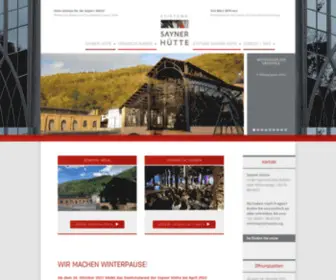 Saynerhuette.org(Einzigartig ist die historische Gießhalle der Sayner Hütte. Genial erdacht und ausgeführt) Screenshot