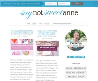 Saynotsweetanne.com(Sweet Anne Designs) Screenshot