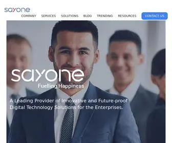 Sayonetech.com(Software Development Company in USA with Top Software Services) Screenshot