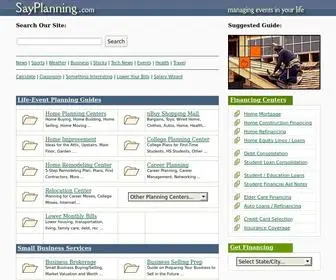 Sayplanning.com(Life-event planning center) Screenshot