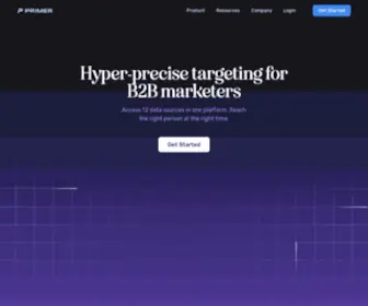 Sayprimer.com(Reach Your ICP Anywhere with B2B Audience Data) Screenshot