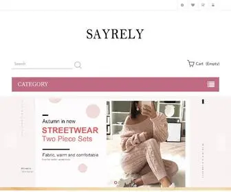 Sayrely.com(Free Shipping and Delivery Fast) Screenshot