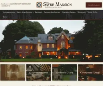 Sayremansion.com(Bethlehem PA Bed and Breakfast) Screenshot