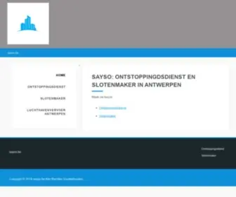 Sayso.be(Ontstoppingsdienst en slotenmake in Antwerpen) Screenshot