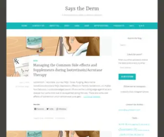 Saysthederm.com(Says the Derm) Screenshot