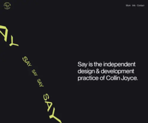Say.studio(Design, Branding & Web Development) Screenshot
