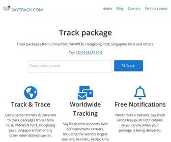 Saytrack.com(Global package tracking) Screenshot