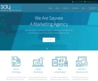 Sayvee.com(Digital Marketing Agency Kelowna) Screenshot