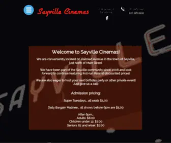 Sayvillecinemas.com(Sayvillecinemas) Screenshot