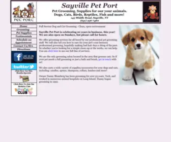 Sayvillepetport.com(Sayville Pet Port) Screenshot