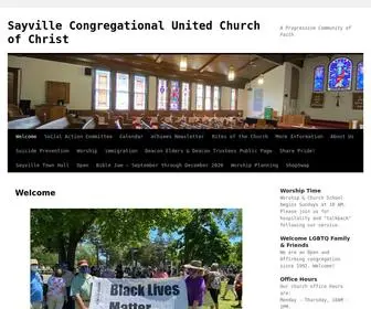 Sayvilleucc.org(Sayville Congregational United Church of Christ) Screenshot