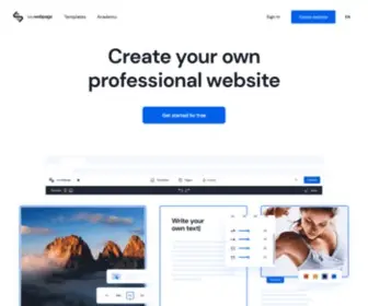 Saywebpage.com(Create your own website) Screenshot