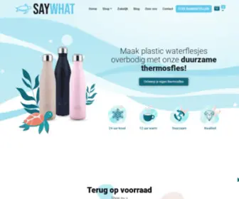 Saywhatbottles.nl(De Saywhat Bottle) Screenshot