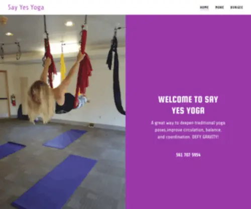 Sayyesyoga.com(Say Yes Yoga) Screenshot