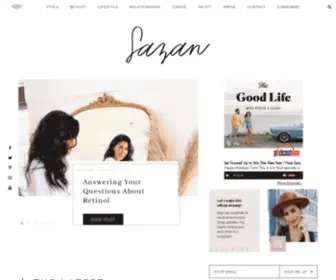 Sazan.me(A lifestyle blog uncovering fashion) Screenshot