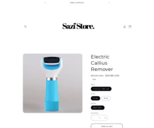 SaziStore.com(Create an Ecommerce Website and Sell Online) Screenshot