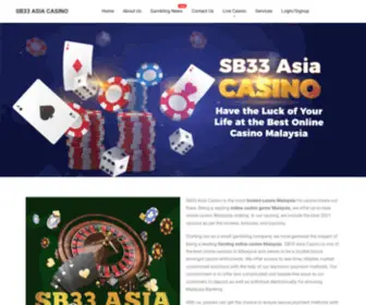 SB33Asiacasino.com Screenshot