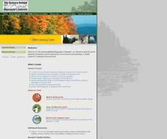 Sbaa.ca(Algonquin Provincial Park) Screenshot