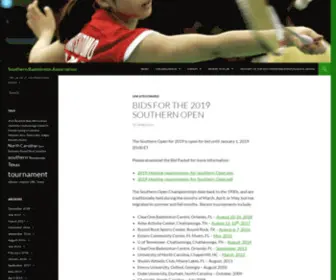 Sbabadminton.org(Southern Badminton Association) Screenshot