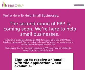 Sbabizhelp.com(SBA Business Help) Screenshot