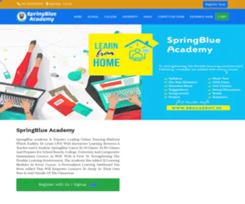 Sbacademy.in(SpringBlue Academy) Screenshot