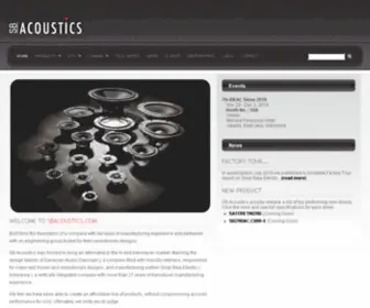 Sbacoustics.com(SB Acoustics) Screenshot