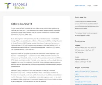 Sbad2018.com.br(Sbad 2018) Screenshot