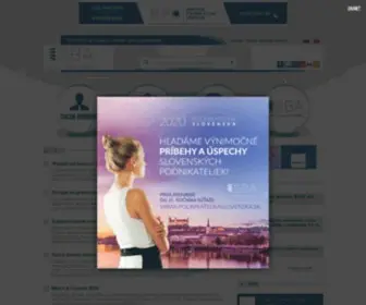 Sbagency.sk(Slovak Business Agency) Screenshot