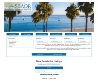 Sbaor.com(Santa Barbara Association of Realtors) Screenshot