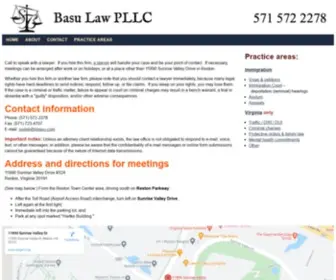 Sbasu.com(Immigration Lawyer) Screenshot