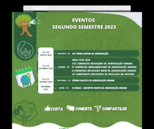 Sbau.org.br(Sociedade Brasileira de Arborização Urbana) Screenshot