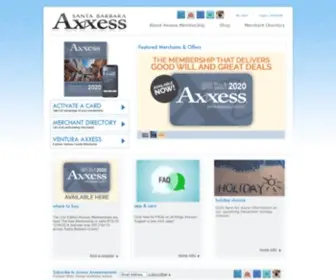 Sbaxxess.com(Santa Barbara Axxess) Screenshot