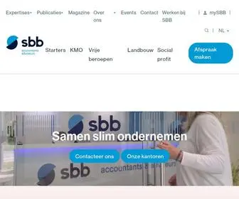 SBB.be(Boekhouding, accountancy en advies voor ondernemers en kmo) Screenshot