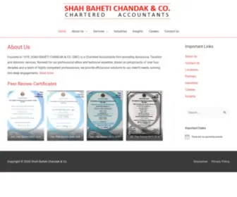 SBC-CA.com(Shah Baheti Chandak & Co) Screenshot