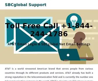 SBCGlobalsupport.xyz(AT&T) Screenshot