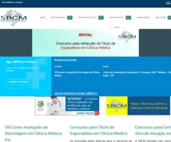 SBCM.org.br(Sociedade Brasileira de Clínica Médica) Screenshot