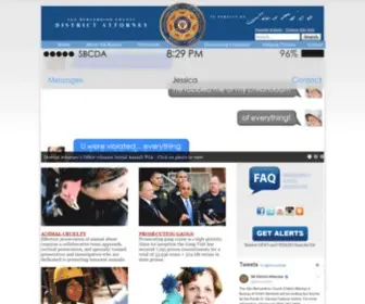 Sbcountyda.org(San Bernardino County District Attorney's Office) Screenshot