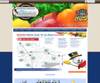 Sbcusdnutritionservices.org(School Nutrition and Fitness) Screenshot