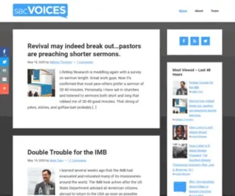SBcvoices.com(Southern Baptist News & Opinion) Screenshot