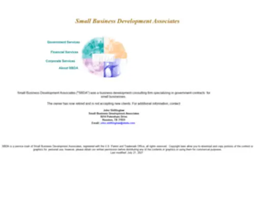 Sbda.com(Business management consultants specializing in solving the unique problems of small businesses) Screenshot